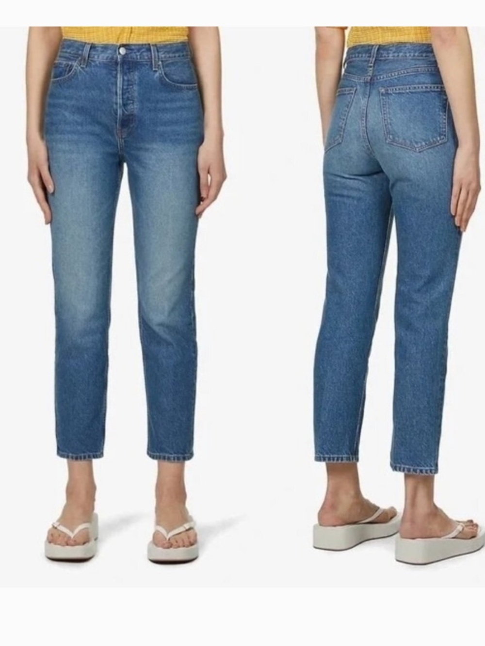 Reformation Hanna Mid Rise Relaxed Jean in Kama Wash